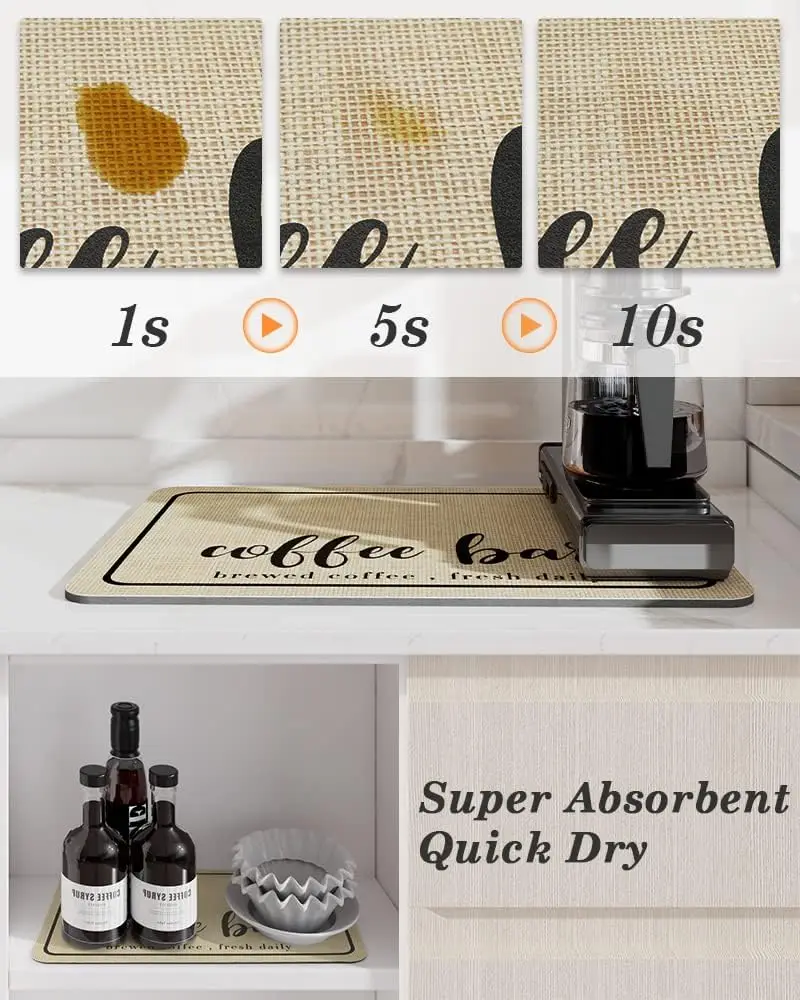 Large Super Absorbent Coffee Mat 2