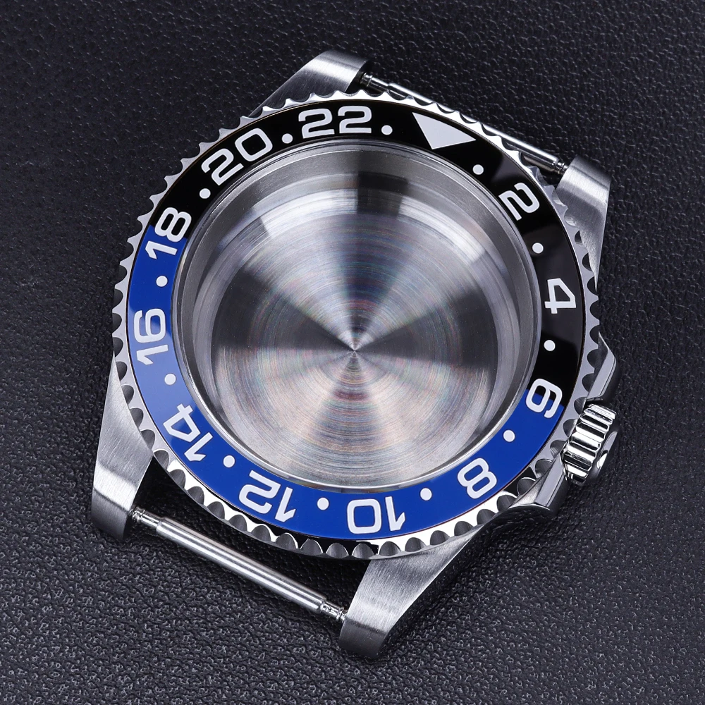 40mm Edelstahl-Uhrengehäuse mit Saphirglas für NH35 NH36 NH34 8215 ETA2824 Uhrwerk 28,5mm Zifferblatt Submariner-Stil Gehäuse – Detail 5