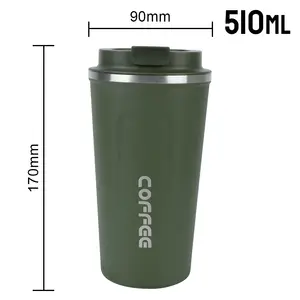 Vaso Termico Mug 510ml Con Tapa - Blanco — Una Ganga