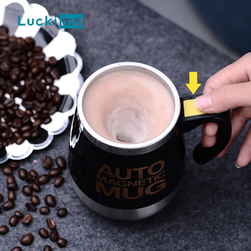 New Automatic Self Stirring Magnetic Mug USB Rechargeable Electric Smart  Mixer Creative Stainless Steel Coffee Milk Mixing Cup - AliExpress