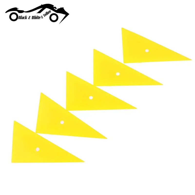 

5 шт. мягкий треугольный виниловый скребок для обмотки окон автомобиля тонировка углов углеродная пленка инструмент для установки стикер стильный скребок