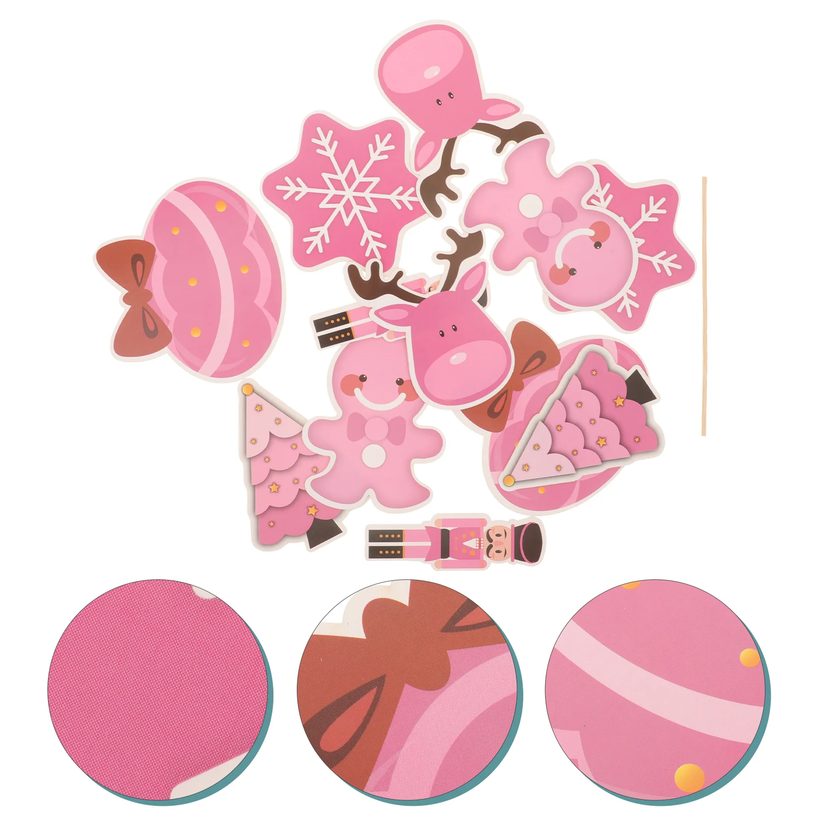 

12Pcs Christmas Cake Picks Cupcake Toppers Inserts Lovely Cake Picks Cake Decors