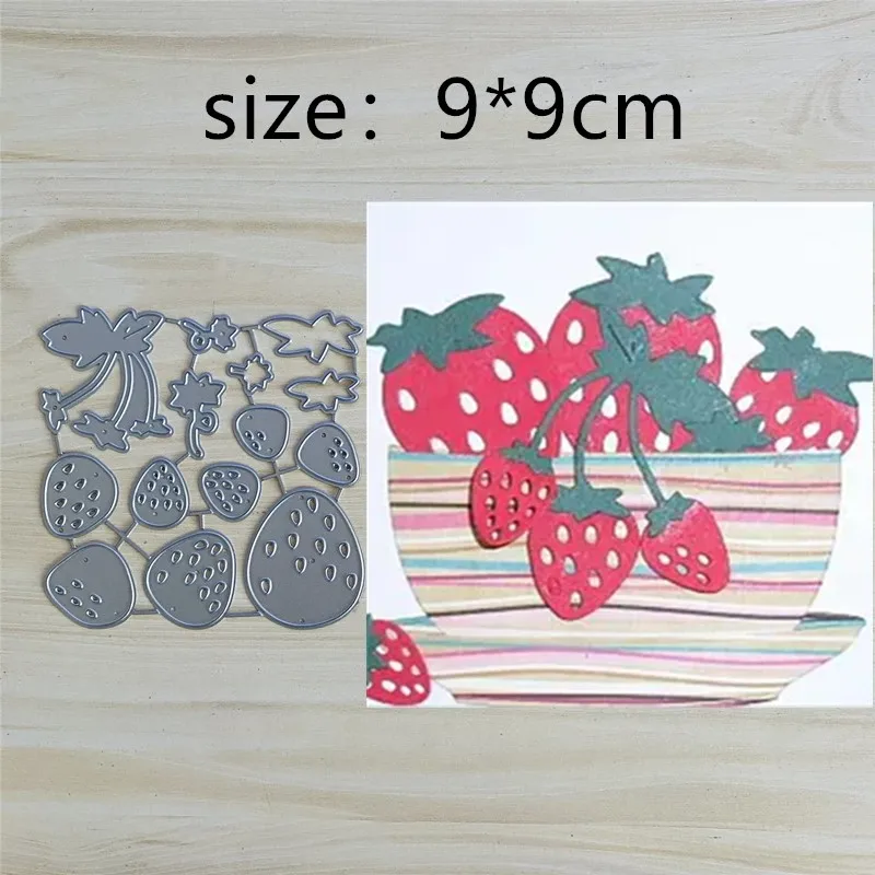 

Strawberry Leaves Metal Cut Dies Stencils for Scrapbooking Stamp/Photo Album Decorative Embossing DIY Paper Cards