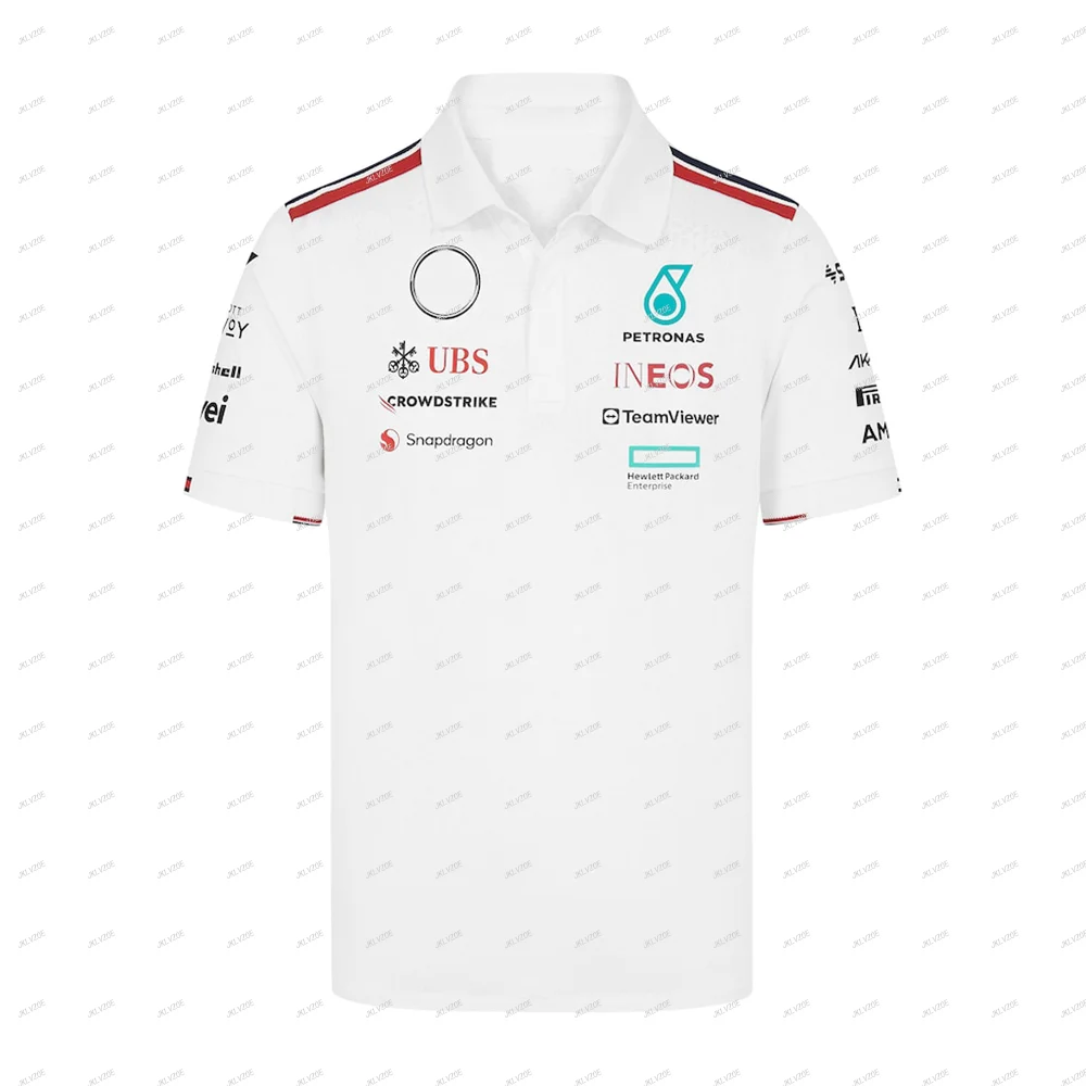 Petronas Jersey Adult Sports Tops Game F1 Teamt Shirt Racing Car Clothing Motorcycle Children Boys Girls Men Tee Kids Polo