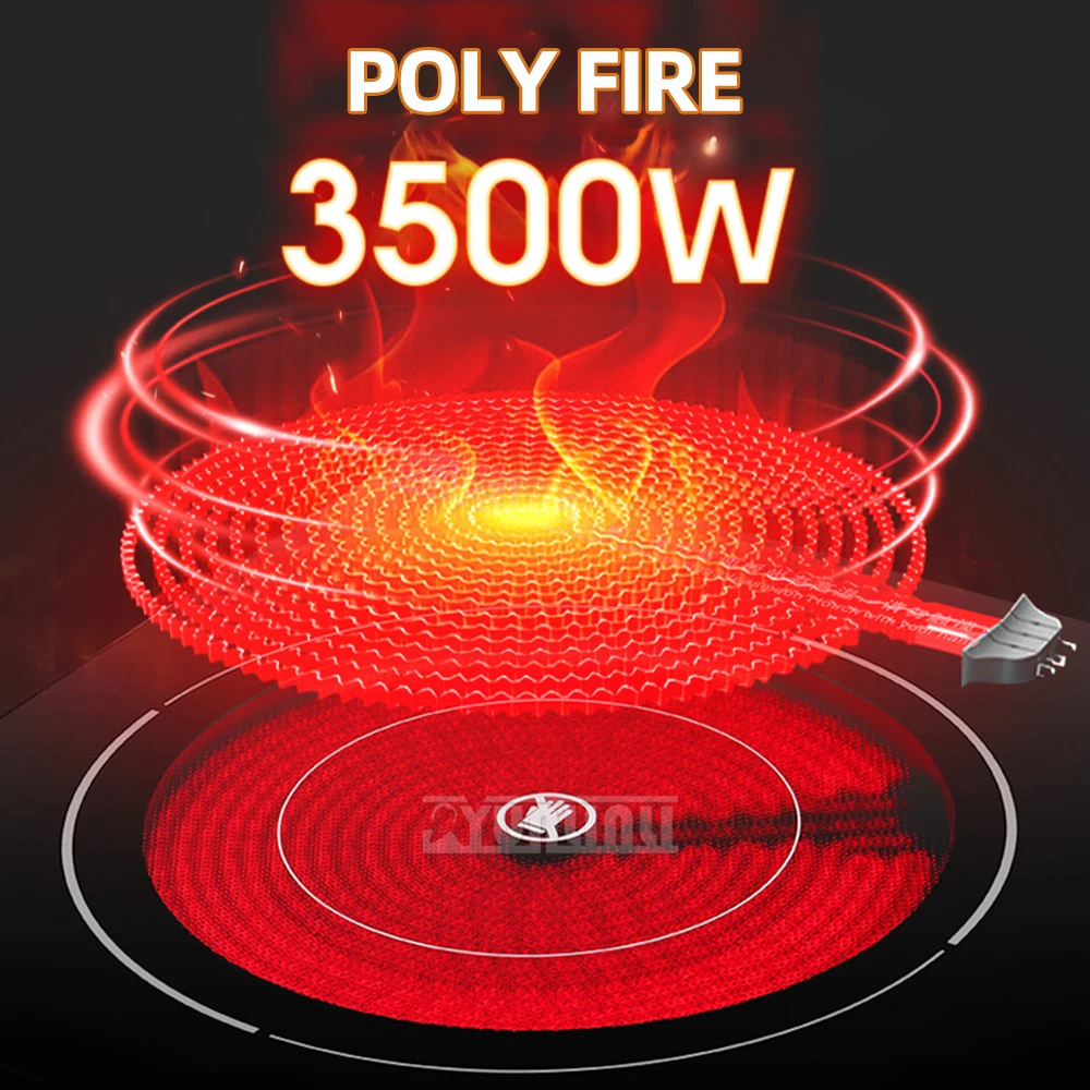3500W High Power Electric Ceramic Cooker Intelligent Cooktop Infrare Heating Furnace Estufa De Inducci&oacute;n