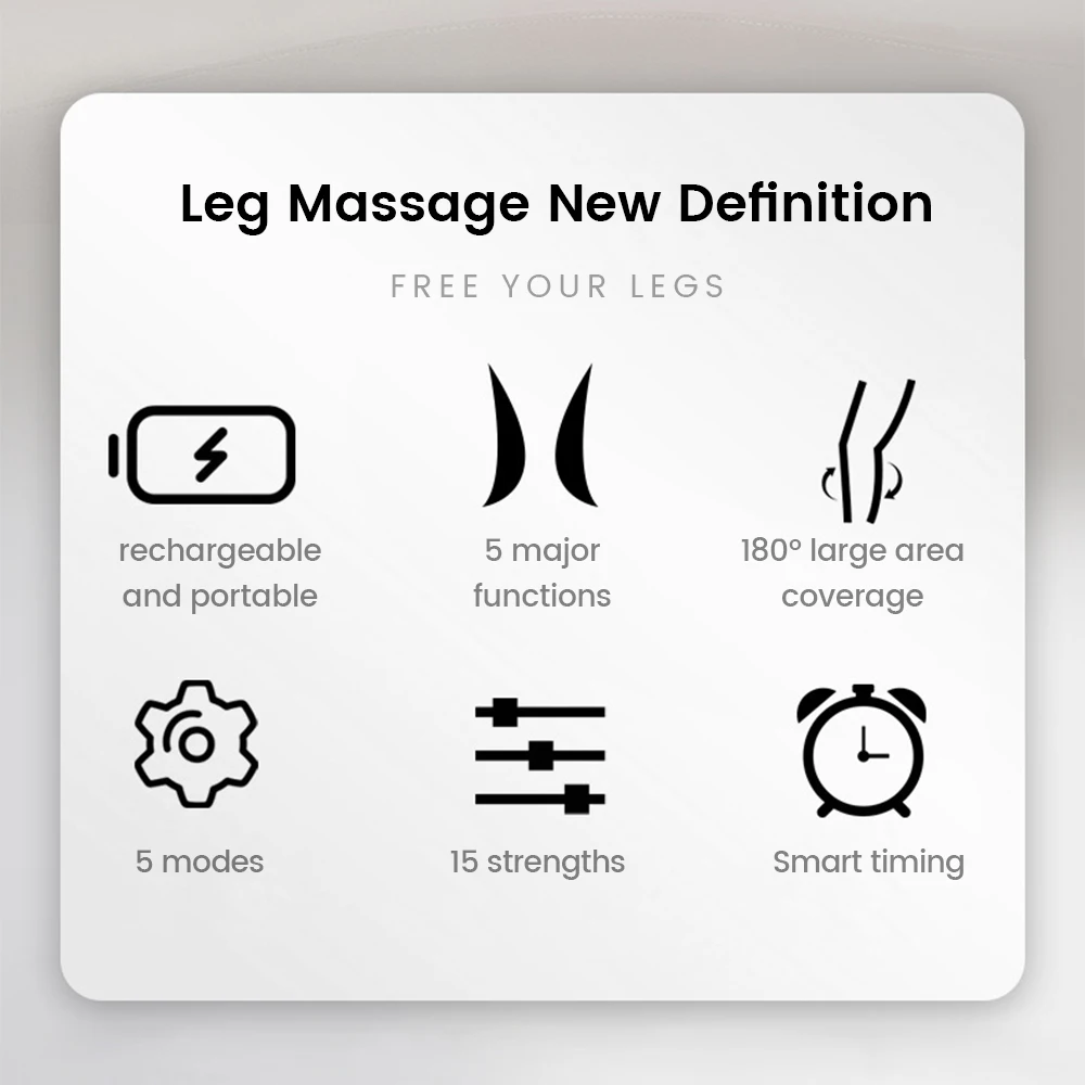 EMS Calf Massager Leg Slim Cellulite Removal Hot Compress Varicose