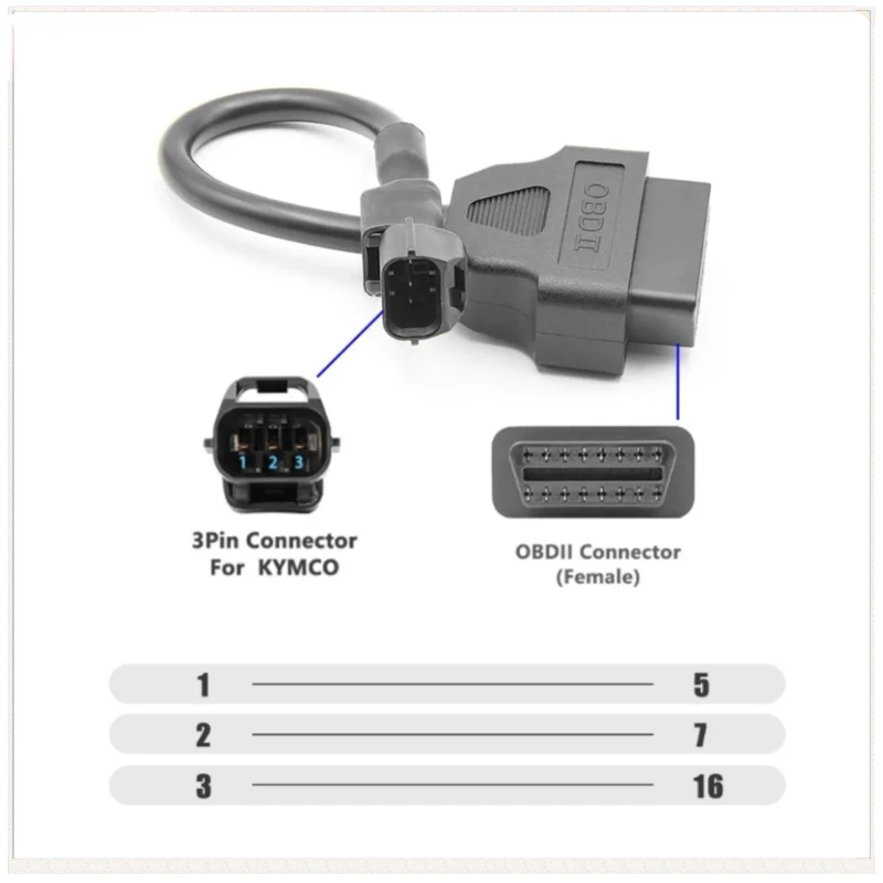 Рисунок 3 - OBD 16pin к 3 Pin для мотоцикла