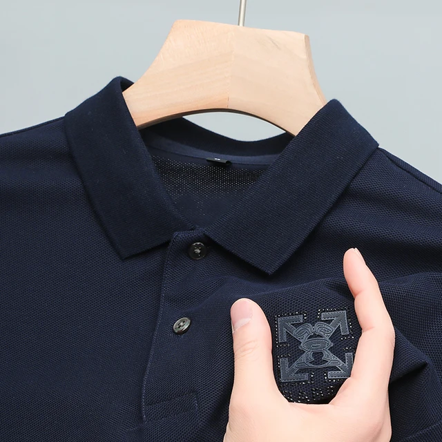 Louis Vuitton 100 % Nuevo Polo Para Hombres Fresco Azul Camisa De