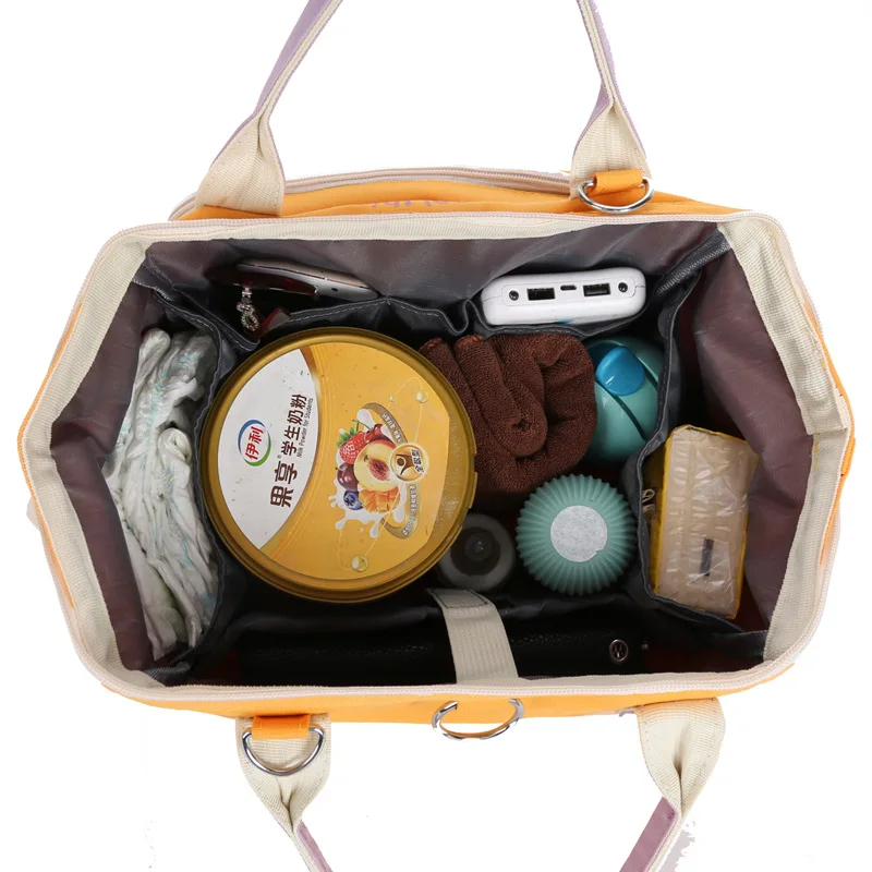 Waterproof Diaper Bag Backpack - Baby Essentials Travel Tote - Multi Function with Changing Pad Stroller Straps Pacifier Case