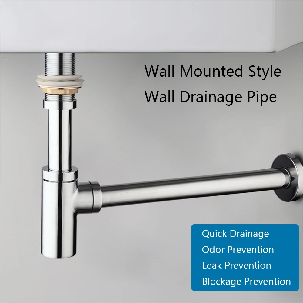 Drain Stopper Basin Drain Stopper Bathroom Sink Stopper Bathroom Sink Plug Washbasin Drain Plug Sink Drain Pipe Set YANKSMART Bathroom Bottle P-Trap Waste Pipe Tube With Pop-up Drain Stopper Kit Assembly Washbasin Siphon Horse Accessory