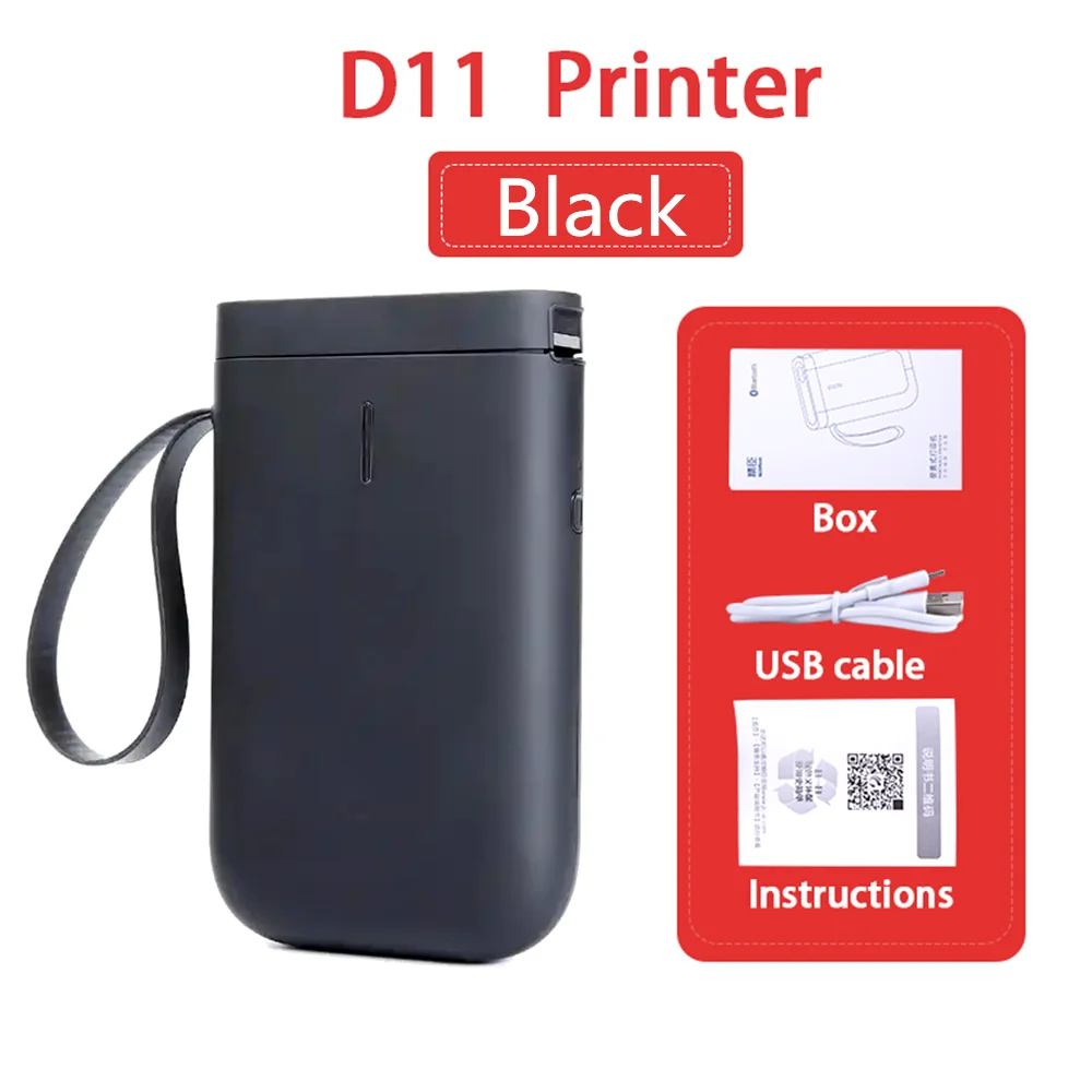 

Niimbot D11 203Dpi Portable Label Maker Machine / Bluetooth Wireless Mini Label-Printer For Business/Warehousing/Household/Store