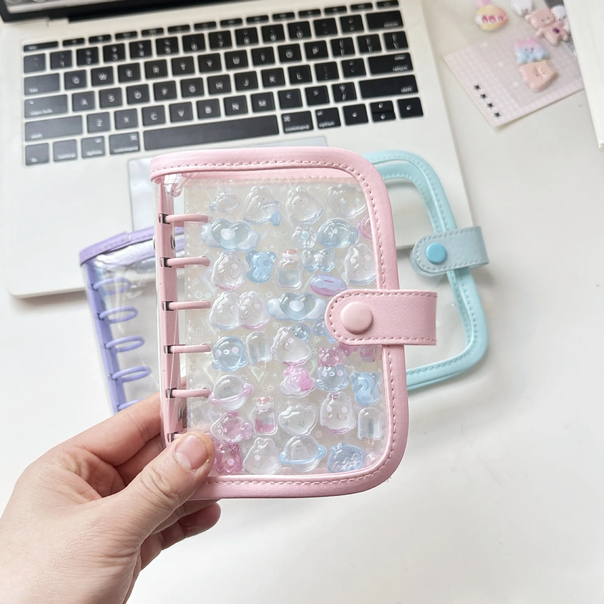 Elegant PU Leather DIY Binder Photocard Album & Planner