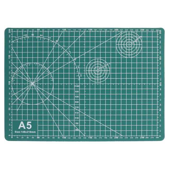 A5 Double Sided Cutting Mat Self Healing Board 8.27x5.83 Inch Craft Mat for Sewing Quilting Scrapbooking with Measurement Grid 1