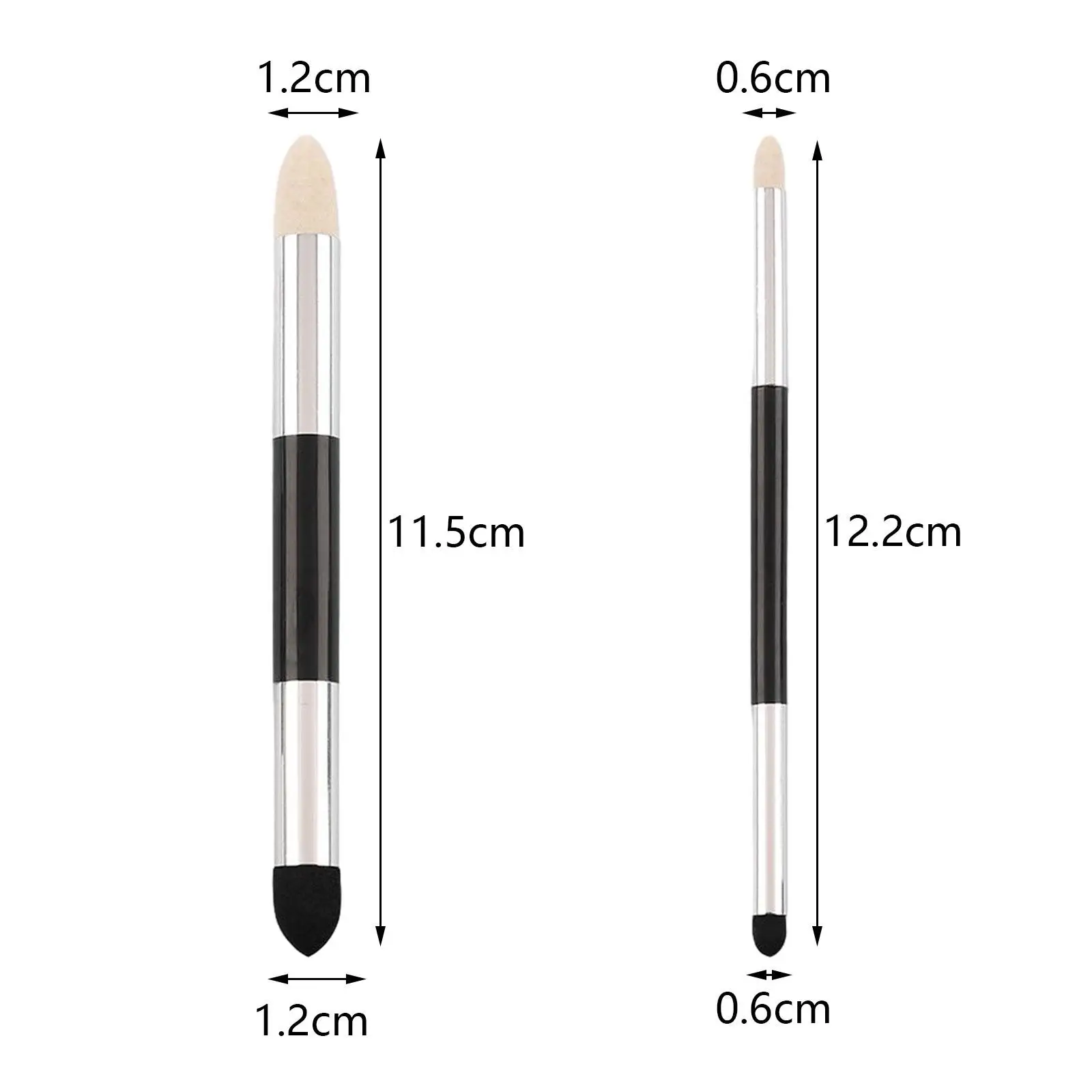 2 Pieces Artist Blending Sponge Pen Detailed Paint Brush Sketch Rubbing Sponge Brush for Student Professional Kids Artist Smear