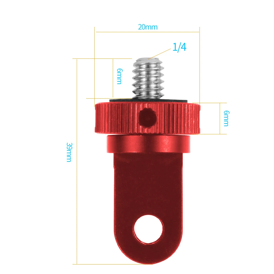 New Stainless Steel 1/4 Screw Mini Tripod Mount Adapter for GoPro Hero 13 insta3