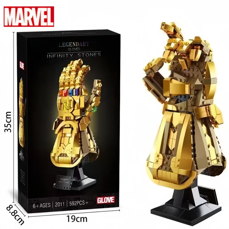 

Кубики Marvel, игрушки, Железный человек, наноперчатка, танос, перчатка бесконечности, строительные перчатки, пластиковый Железный человек, модель «сделай сам», головоломка, игрушка