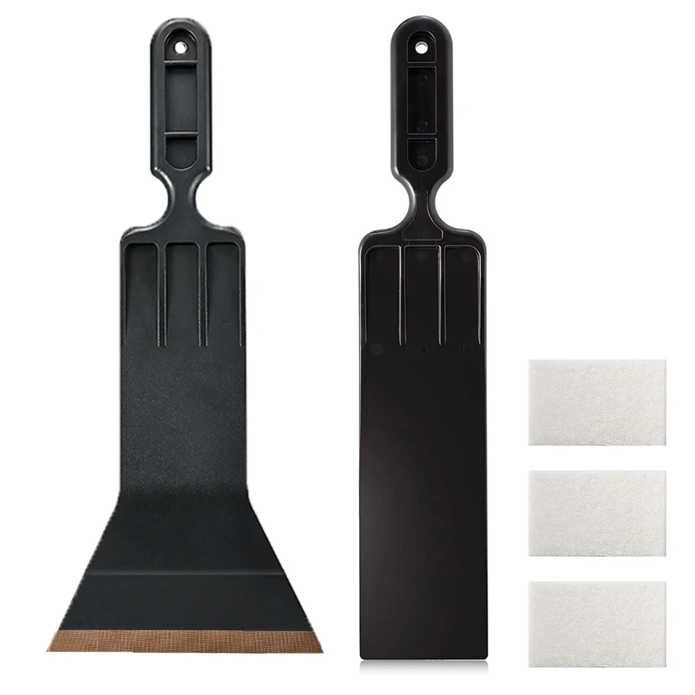 EHDIS 2pcs Car Tint Bulldozer Squeegee Long Handle Cleaning Paddle Scrubber Auto Windshield Glass Washing Scraper Water Wiper