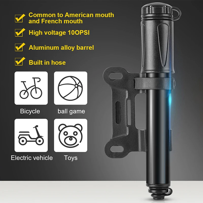 1pc Portable Mini Bicycle Pump High Pressure Cycling Hand Air Pump Ball