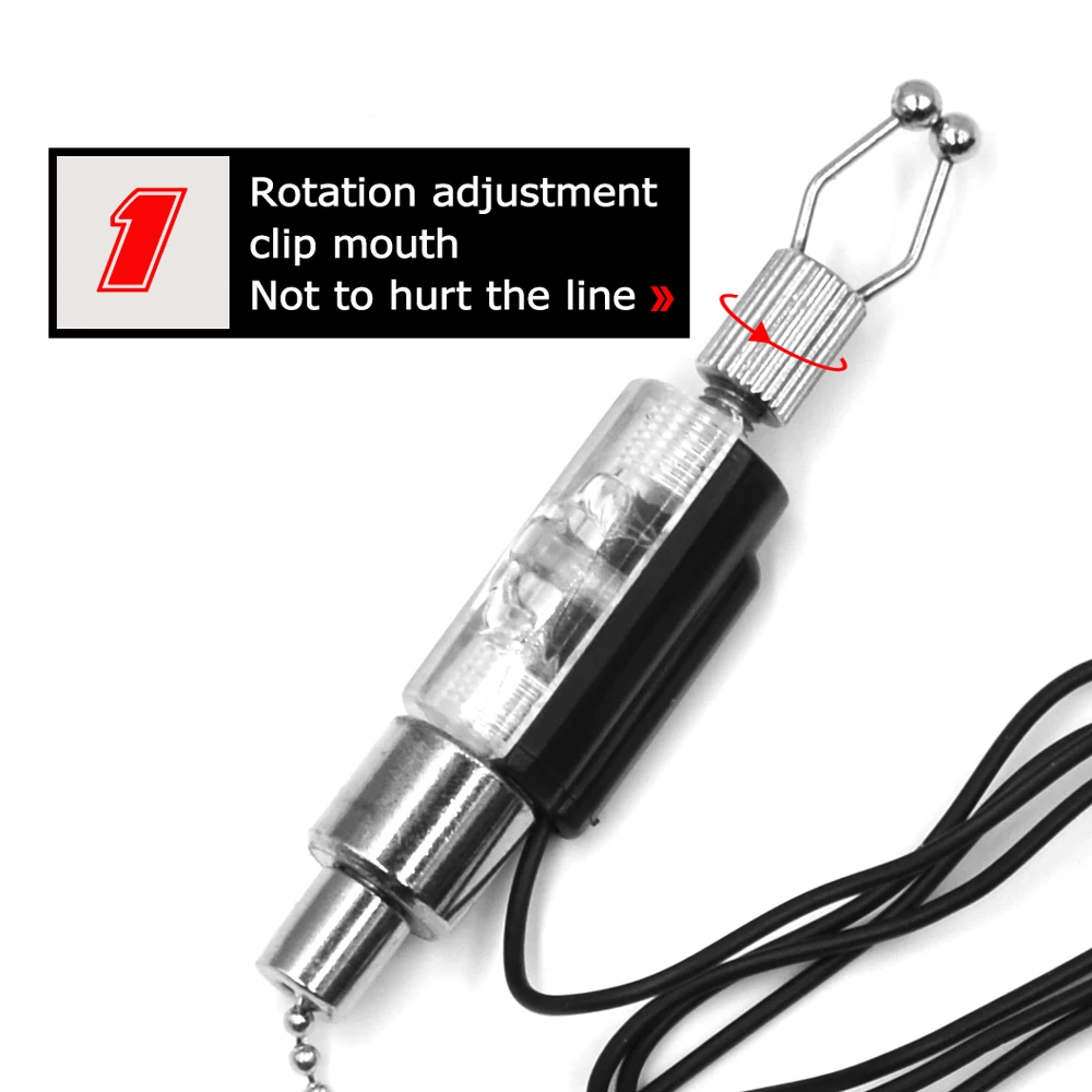 Support indicateur LED MNFT en fer pour alarme pêche carpe - Accessoire durable et éclairé pour pêche