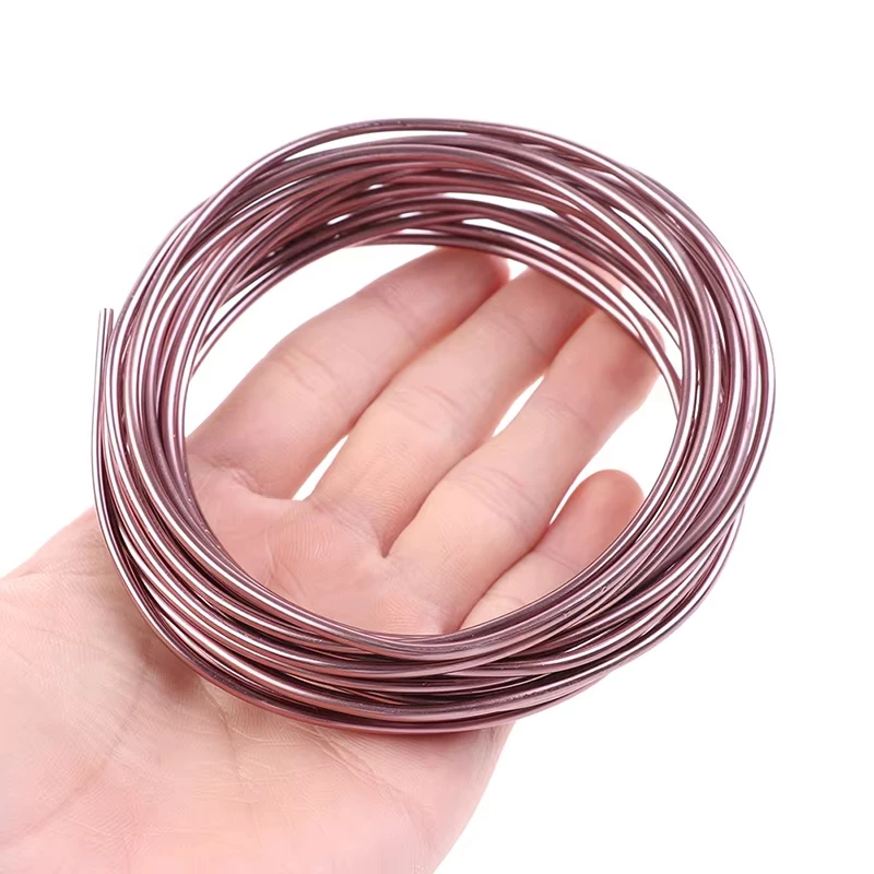 1Pcs Brown Bonsai Wires Anodized Aluminum Bonsai Training Wire 16.5 Feet Tools Metal Wire For Plant Shaped