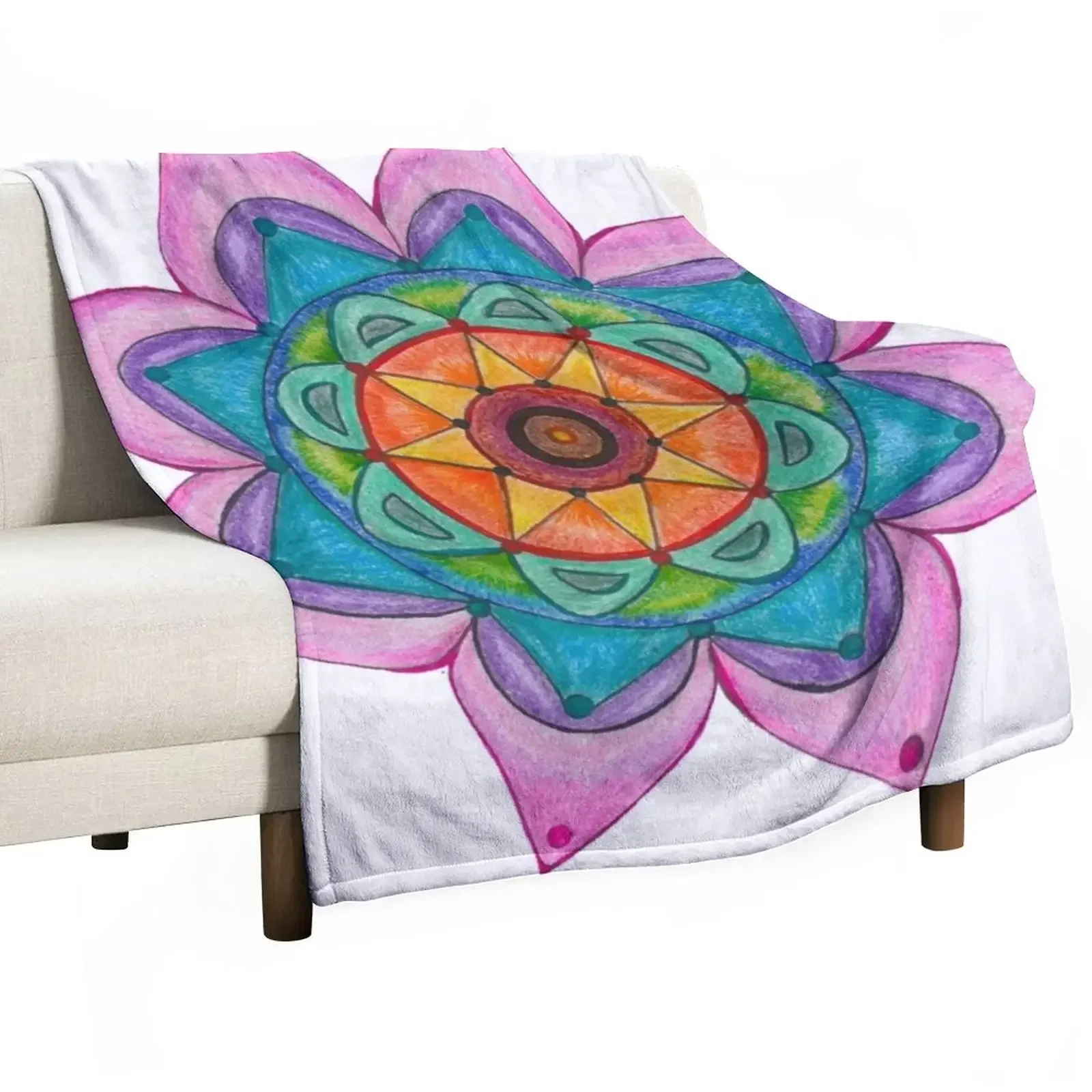

Cosmic Mandala Throw Blanket Hairys warm for winter Loose Blankets
