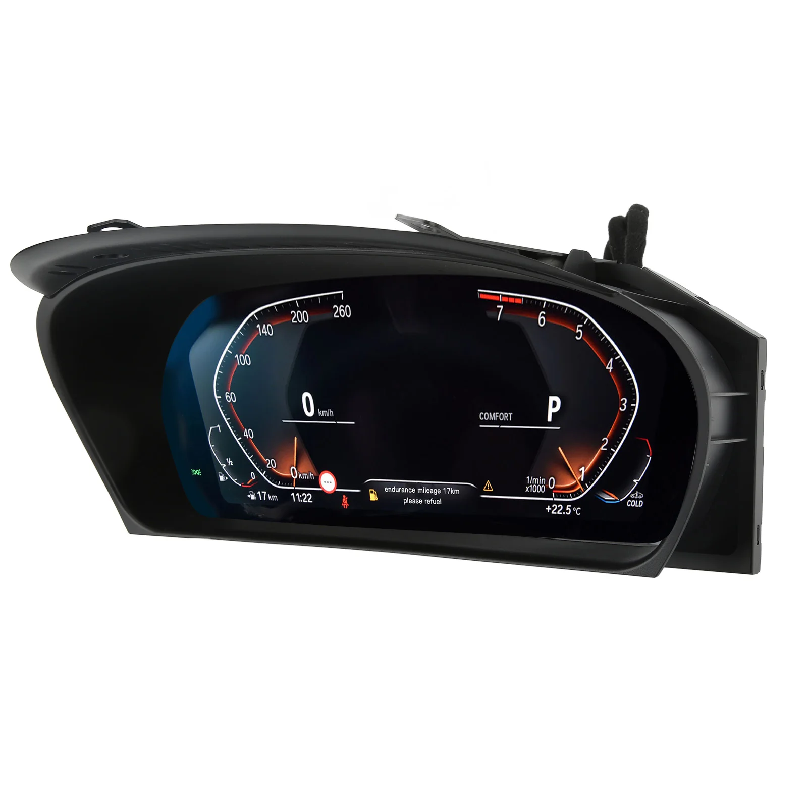 Car Instrument Cluster Oil Water Temp Meter Dash Gauge Multifunction Display Tire Pressure for 5 Series E60 CIC CCC System