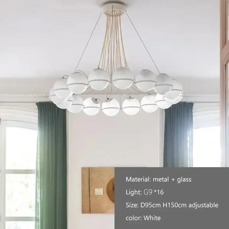 White 16 light D95cm