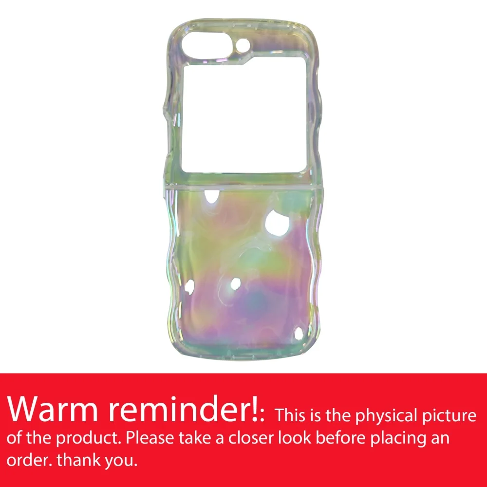 Aurora Colorful Meteorite Pattern Wave Laser Gradient Clear Soft Phone Case
