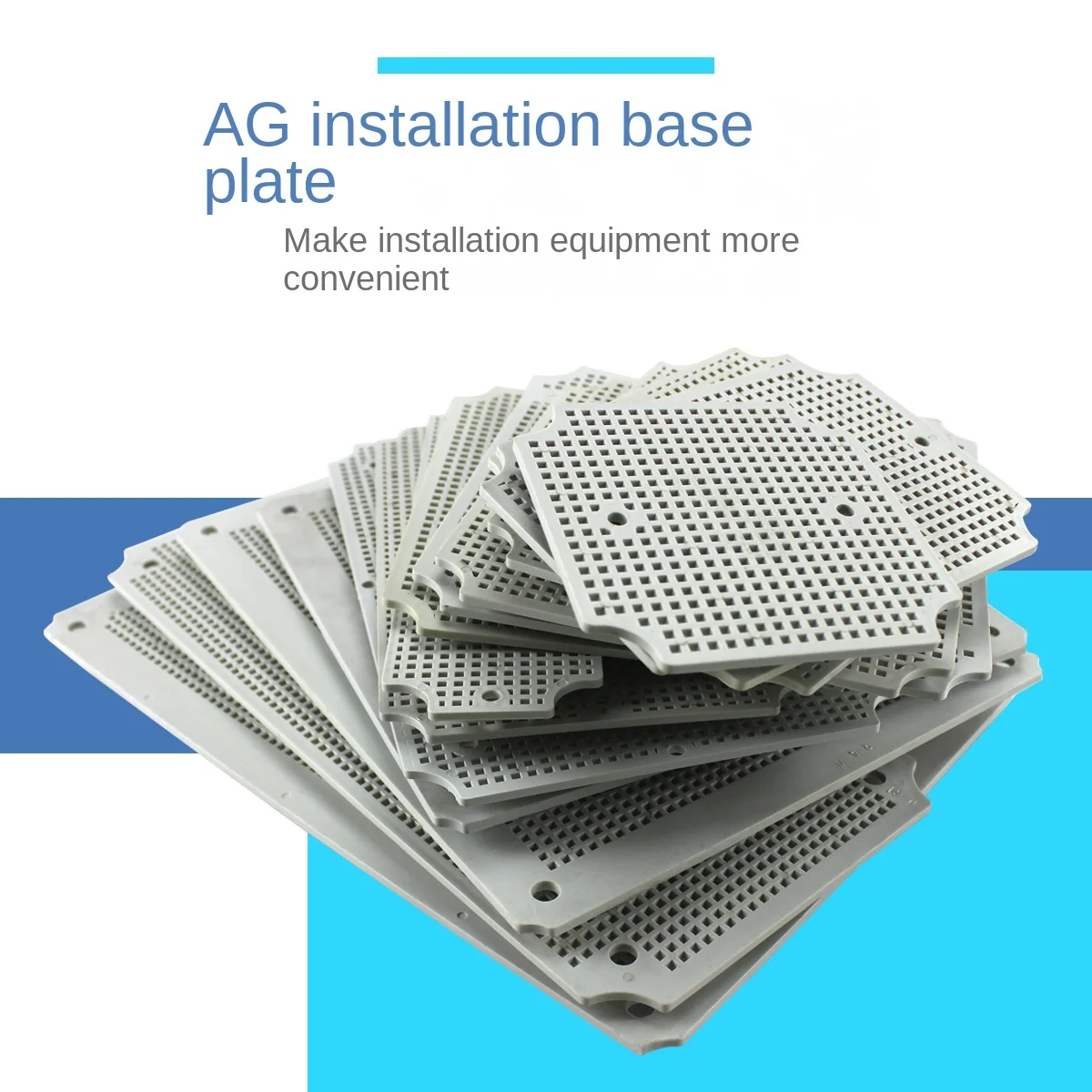 Impermeável Abs Honeycomb Montagem Base Plate Junction Box Fixed Base Plate Monitoramento ao ar Livre