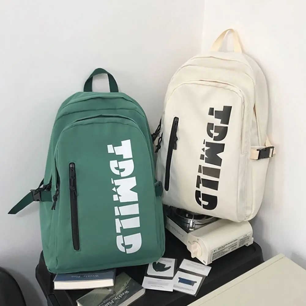 

Модный нейлоновый холщовый рюкзак, дорожный рюкзак с принтом букв, вместительная Компьютерная сумка
