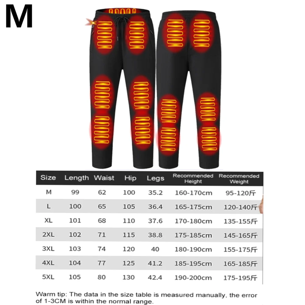 Heated Unisex Pants with 10 Zones & 3 Temperature Modes - Waterproof Winter Wear - Picture 8 of 10
