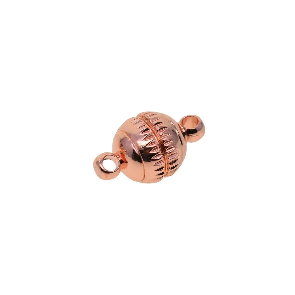 

15 Sets 3 Colors Brass Engraved 8mm Ball Magnetic Clasps Connector Findings