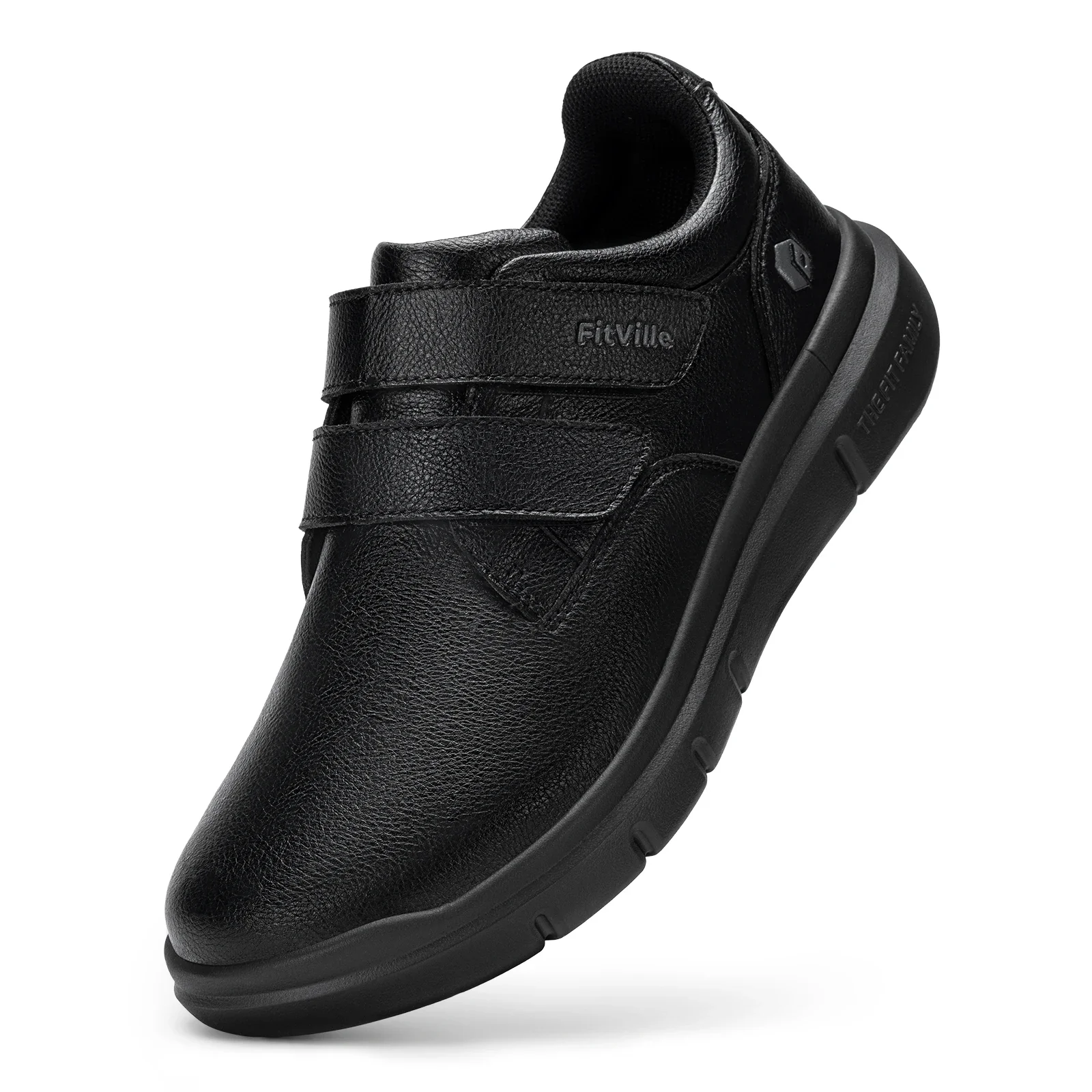 Scarpe in pelle da uomo per piedi larghi comode sneaker casual_voghion.com
