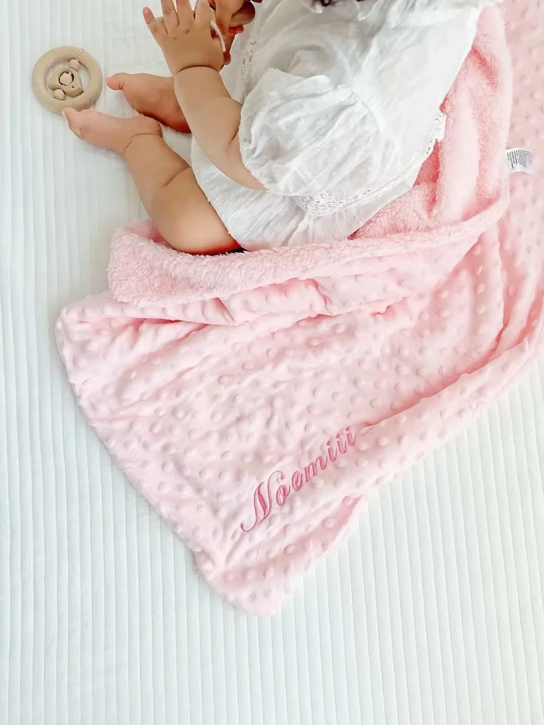 Blanket Baby Name Blanket With Baby Name Pink Personalized baby blanket