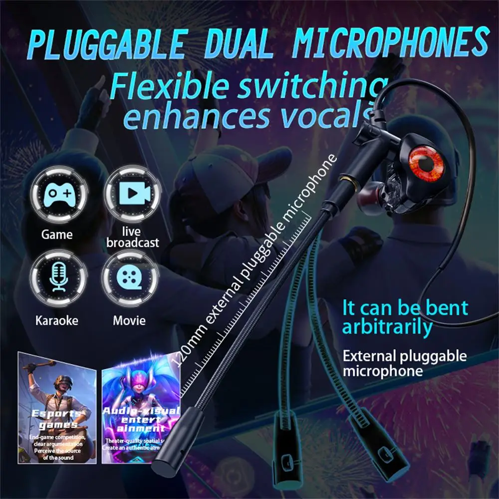 Multi-Platform Wired Gaming Headsets with Mic - Enhanced Bass Stereo Earbuds for Gamers