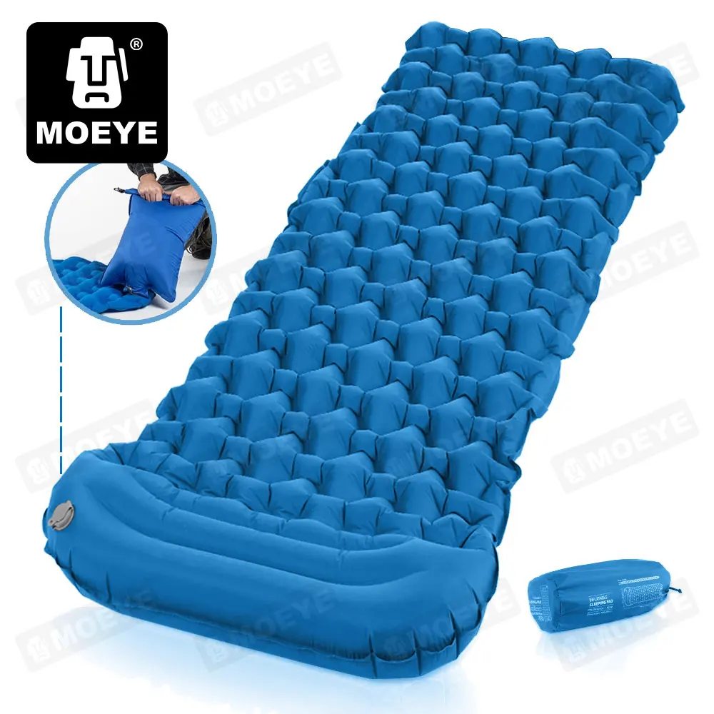 

MOEYE Outdoor Inflatable Camping Mat Air Sleeping Pad Mat Ultralight Waterproof Nylon Inflatable Cushion Picnic Bed