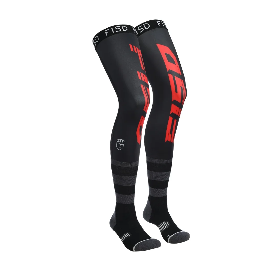 새로운 헬륨 FX 오토바이 압축 무릎 보호대 엔듀로 양말 탑 모토크로스 양말 MTB ATV MX 무릎 보호 스포츠 모토 양말