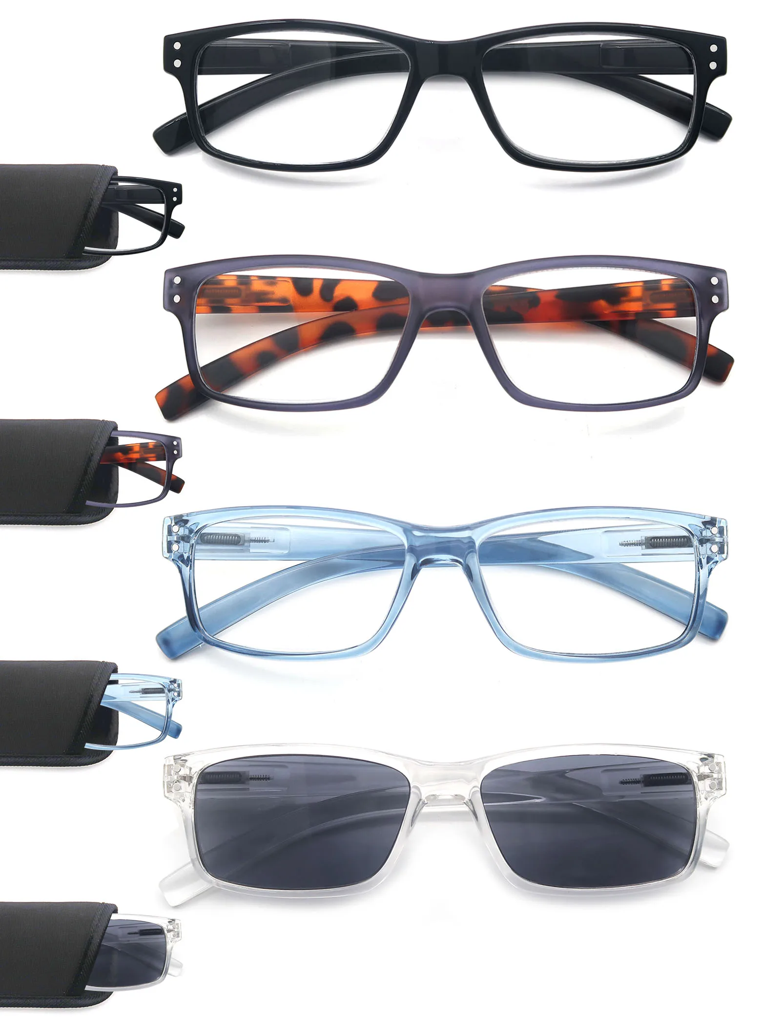 Gafas de lectura para hombres y mujeres, montura de diseño