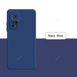 Premium Liquid Silicone Soft Phone Case - Sleek Protection for Redmi K30 Ultra (Navy Blue)