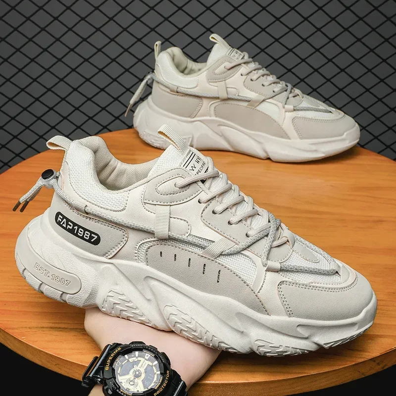 Quality Casual Shoes for Men Comfort Men's Sneakers Outdoor Breathable Non-slip Wear-resistant Platform Shoes Tenis Para Hombre