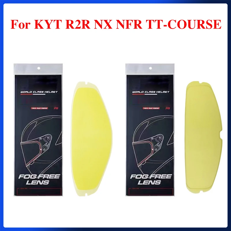 Película antivaho para visera de casco de motocicleta, para KYT TT COURSE, KYT R2R NX NFR