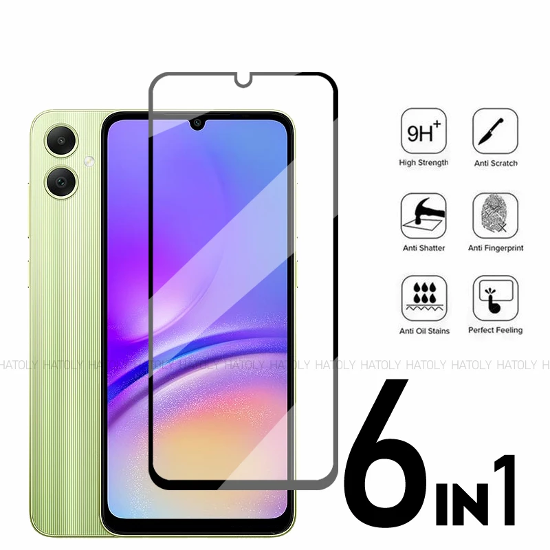 

Закаленное стекло для Samsung Galaxy A05, Защитное стекло для экрана Samsung Galaxy A05 A05S A15 A25 A35, Защитное стекло для телефона с защитой от падения