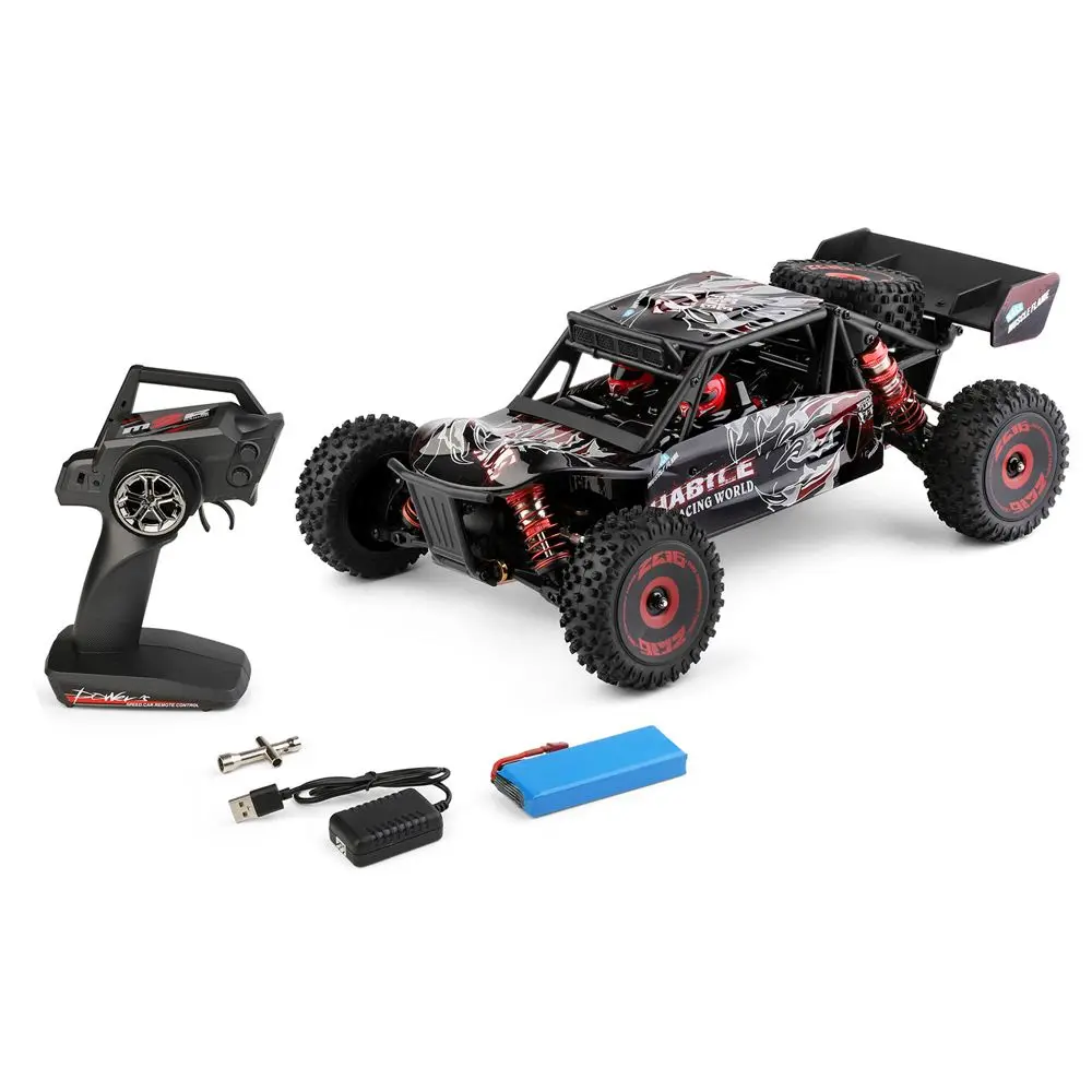 Wltoys 124018 Upgraded RC Brushless 124016 RTR 1/12 2.4G 4WD 70km/h RC Car Vehicles Metal Chassis Models Toys Off Road Model