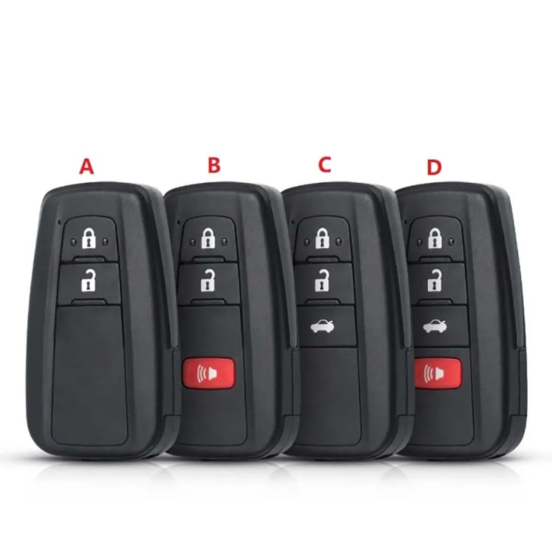 

CS007092, 2, 3, 4 кнопки, задняя крышка, Сменная вставка, брелок для ключа для Toyota корпус автомобильного ключа дистанционного управления RAV4 Prius Camry 2018 2019