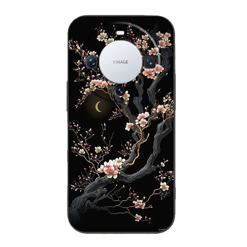 Gold Foil Art Silicone Phone Case Cover