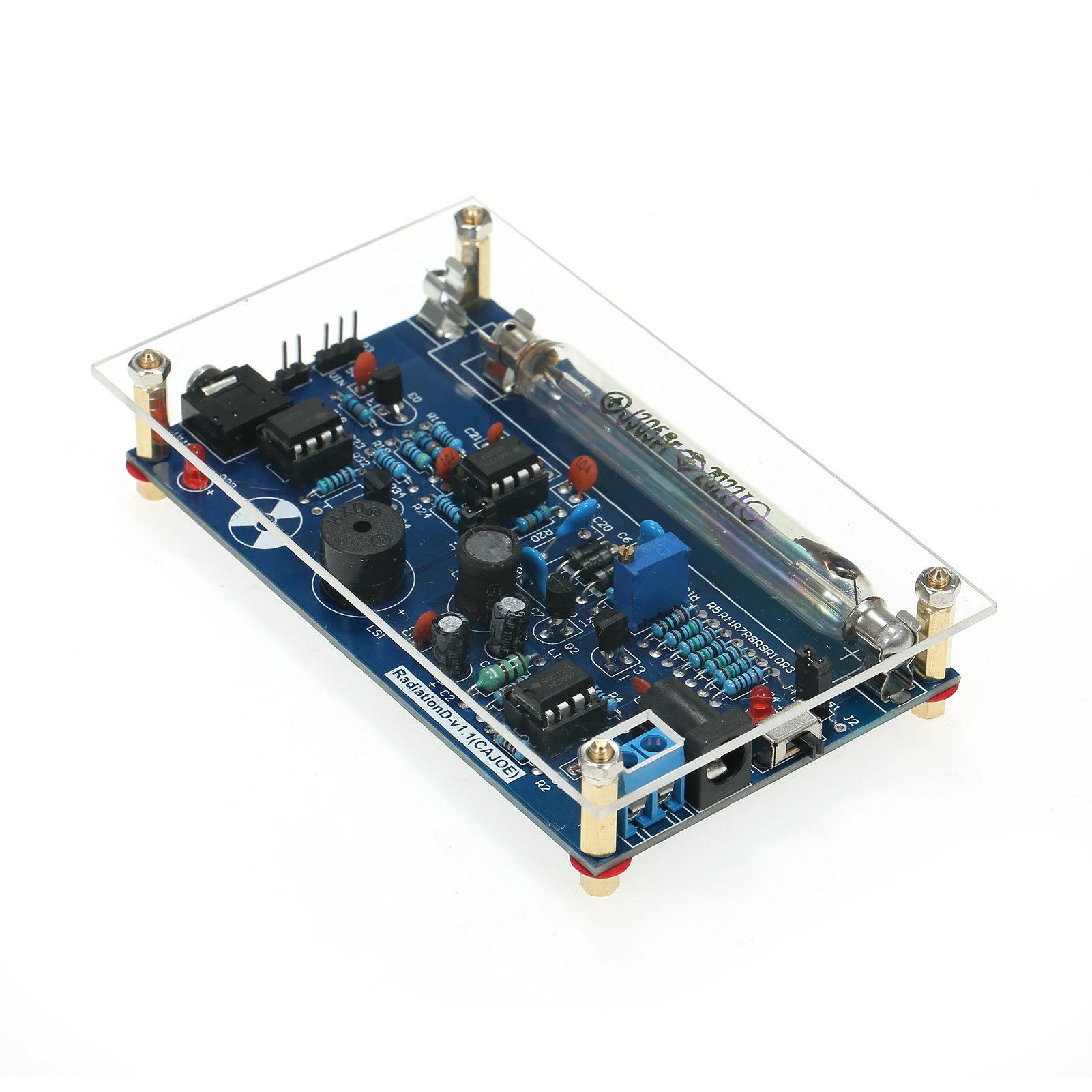 Assembled Radiation Detector System DIY Miller Tube Nuclear Radiation Detector Geiger Counter Kit Module Experimental Module 6
