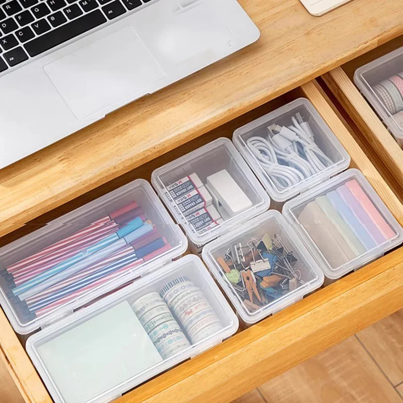 Pencil Case Plastic Transparent Pencil Case Large Capacity Stackable Design Sketch Art Student