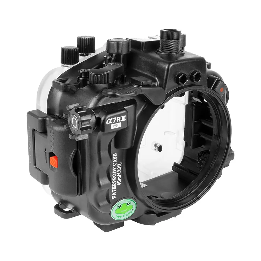 Seafrogs 40M/130FT Underwater Camera Housing Diving Case For Sony A7R III PRO Wi