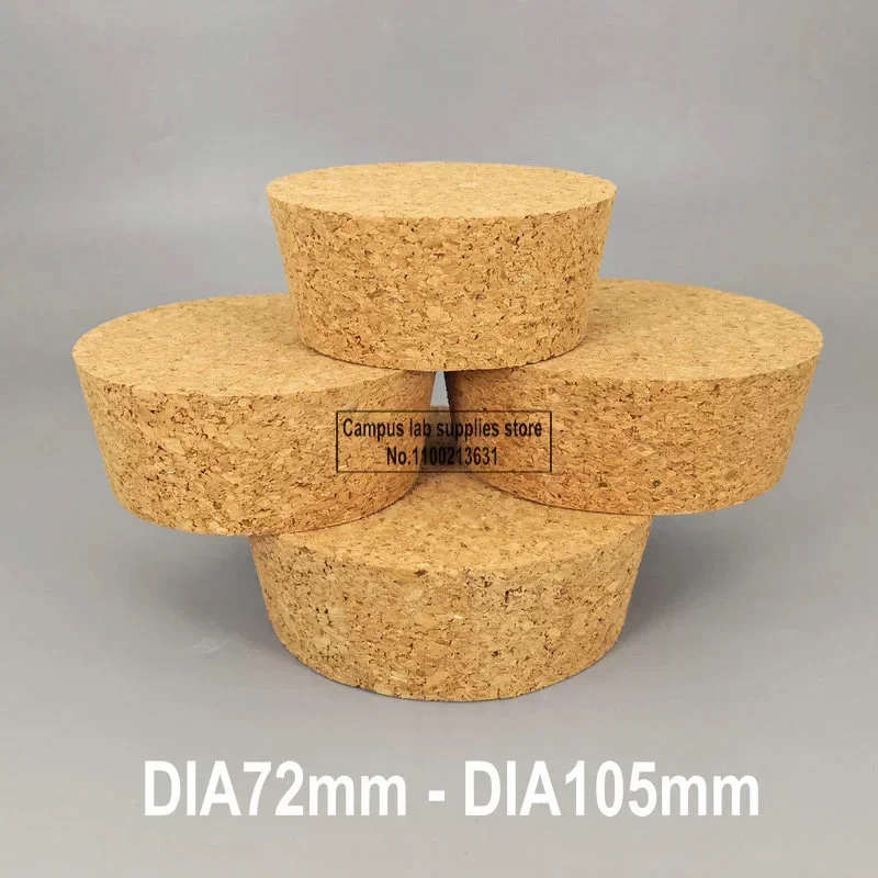 2pcs/lot Lab 72mm-105mm Wood Big Cork Thermos Bottle Stopper Essential Oil Pudding Glass Bottle Lid lab bottle stopper