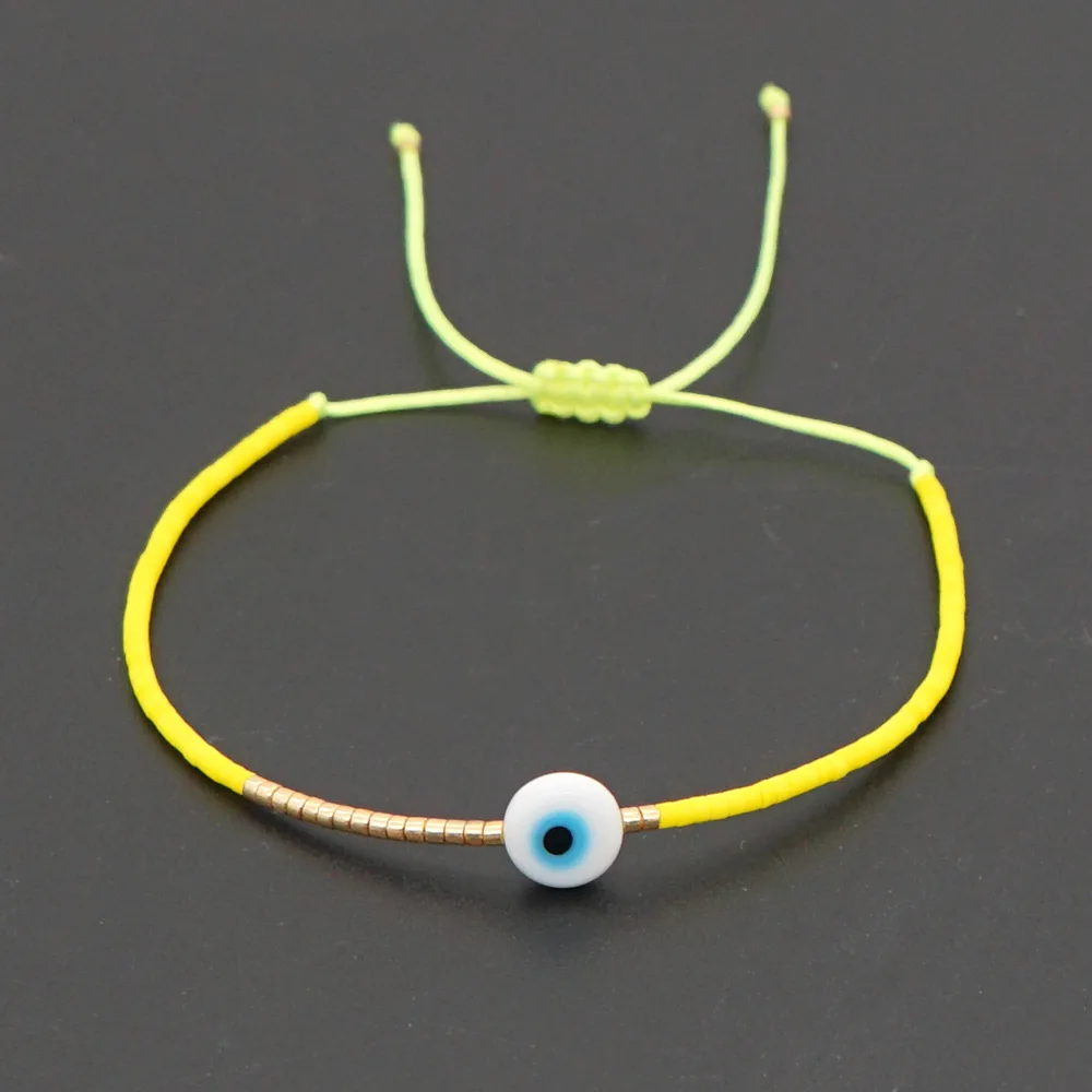 KKBEAD Türkisches Evil Eye Armband Miyuki Rocailles Zierliche Armbänder Schmuck für Frauen Pulseras Großhandel – Detail 13